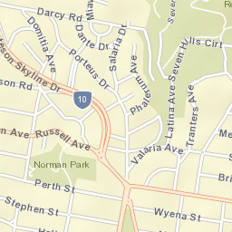 Seven Hills Street Map