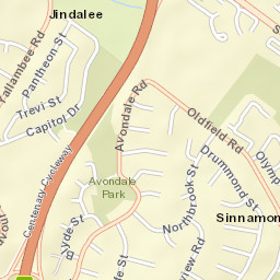 Sinnamon Park Street Map
