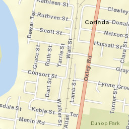 Corinda Street Map