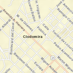 Clodomira Street Map