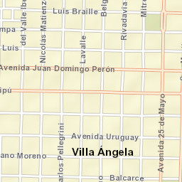 Villa Ángela Street Map