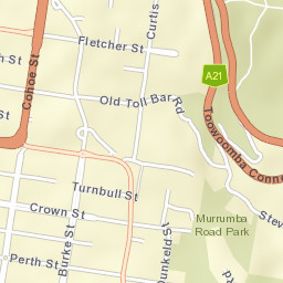 East Toowoomba Street Map