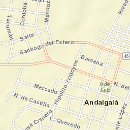 Andalgalá Street Map