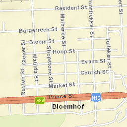 Bloemhof Street Map