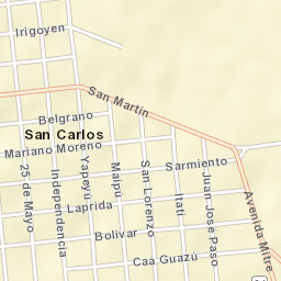 San Carlos Street Map
