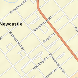 Newcastle Street Map