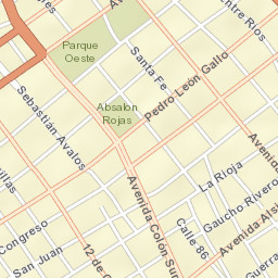 Santiago del Estero Street Map