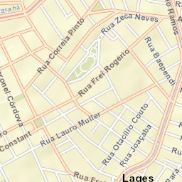 Lages Street Map