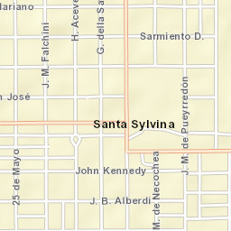 Santa Sylvina Street Map