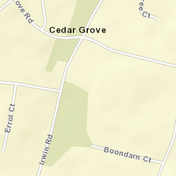Cedar Grove Street Map