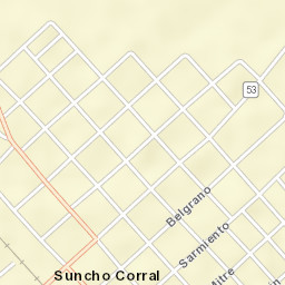 Suncho Corral Street Map