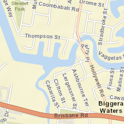 Biggera Waters Street Map