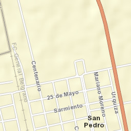 San Pedro Street Map