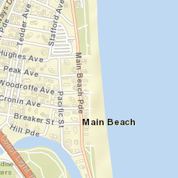 Main Beach Street Map