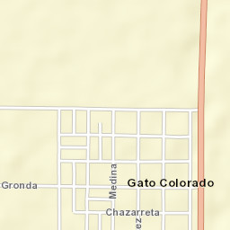 Gato Colorado Street Map