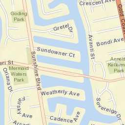Mermaid Waters Street Map