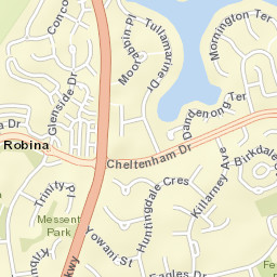 Robina Street Map