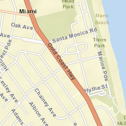 Miami Street Map