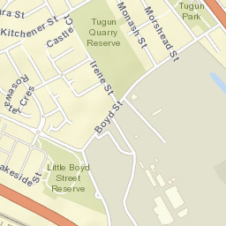 Tugun Street Map