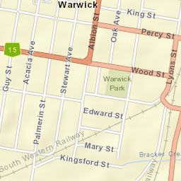 Warwick Street Map