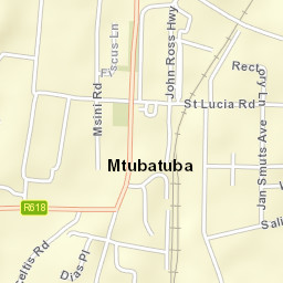 Mtubatuba Street Map