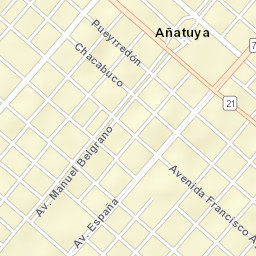 Añatuya Street Map