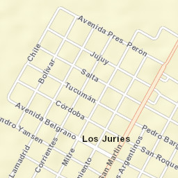 Los Juríes Street Map