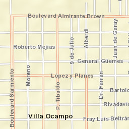 Villa Ocampo Street Map