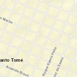 Santo Tomé Street Map