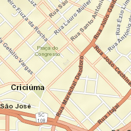 Criciúma Street Map