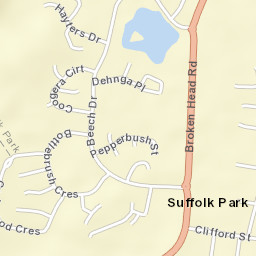 Suffolk Park Street Map