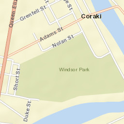 Coraki Street Map