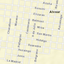 Alvear Street Map