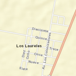 Los Laureles Street Map