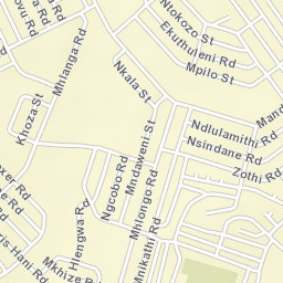 Mpophomeni Street Map