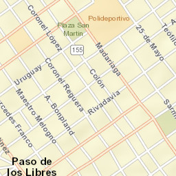 Paso de los Libres Street Map