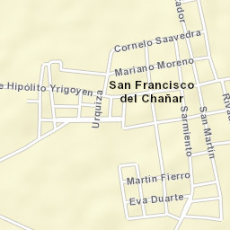 San Francisco del Chañar Street Map