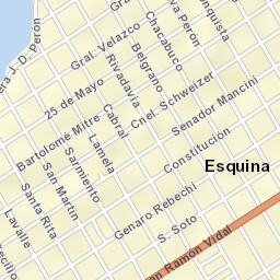Esquina Street Map