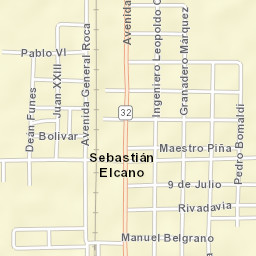 Sebastián Elcano Street Map