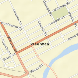 Wee Waa Street Map