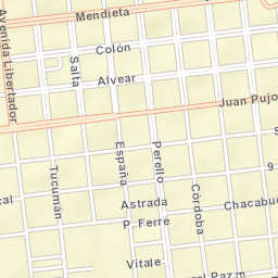 Monte Caseros Street Map