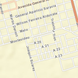 Bella Unión Street Map
