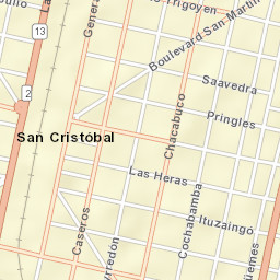 San Cristóbal Street Map