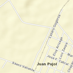 Juan Pujol Street Map