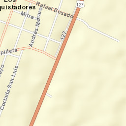 Los Conquistadores Street Map