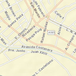 Cruz del Eje Street Map