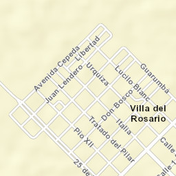 Villa del Rosario Street Map