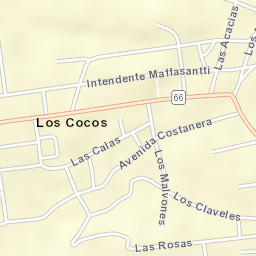 Los Cocos Street Map