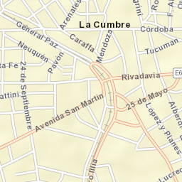 La Cumbre Street Map