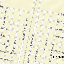Porteña Street Map
